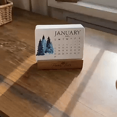 Plantable seed calendar display and planting guide 8