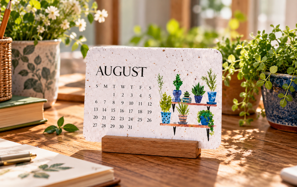 Plantable seed calendar display and planting guide 4
