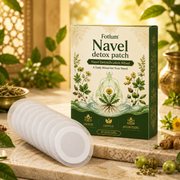 Fotlum Navel Detox Patch product box and botanical self-care patches