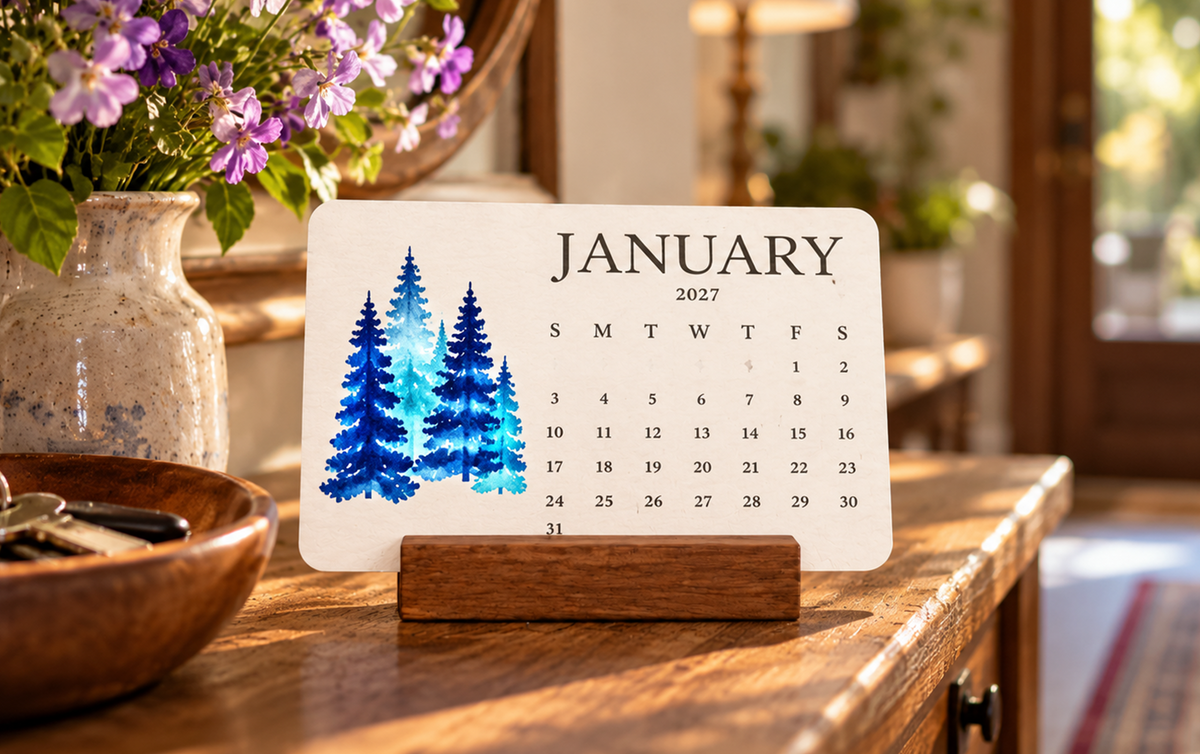 Plantable seed calendar display and planting guide 11