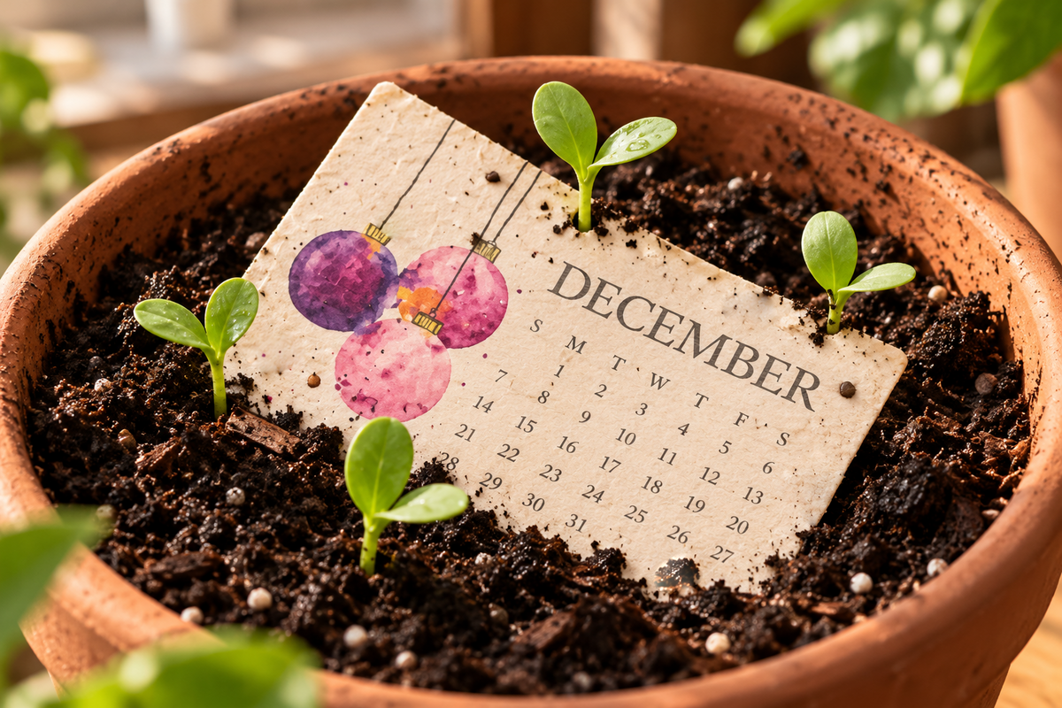 Plantable seed calendar display and planting guide 19