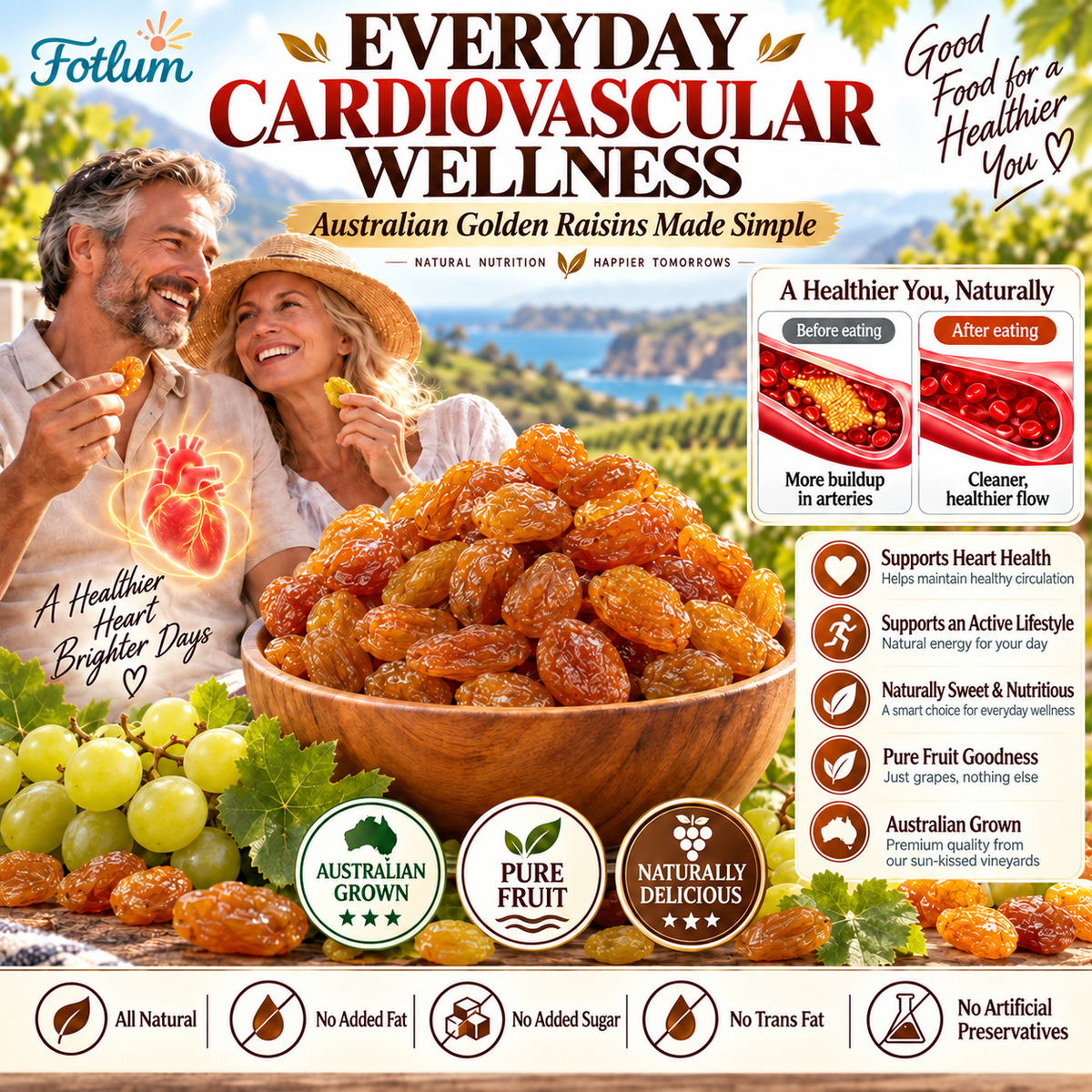 🥇🇦🇺 Australian Golden Raisins — Naturally Sweet & Golden☀️