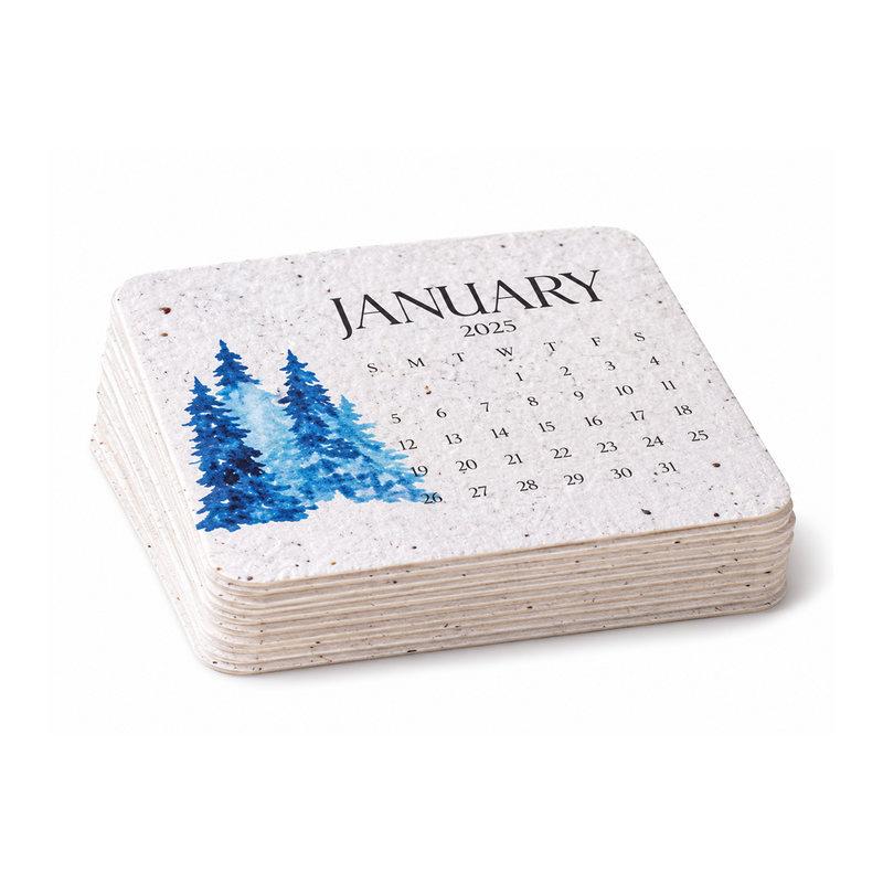 Plantable seed calendar display and planting guide 28