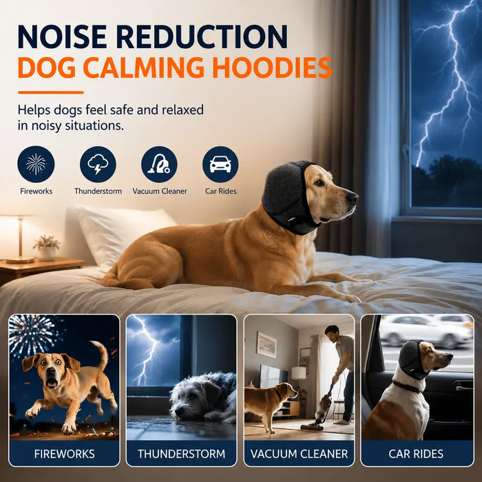 Protection Dog Ear Muffs Noise-Reducing & Anxiety-Calming Ear Cover🐾