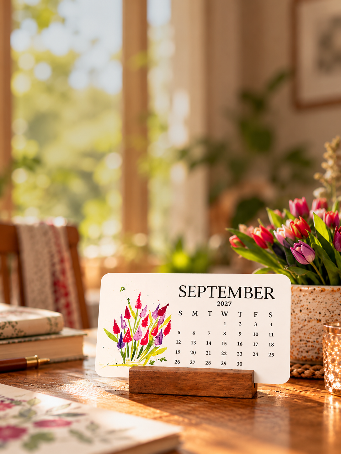 Plantable seed calendar display and planting guide 13