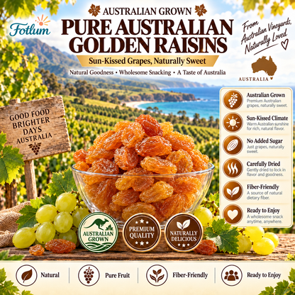 🥇🇦🇺 Australian Golden Raisins — Naturally Sweet & Golden☀️