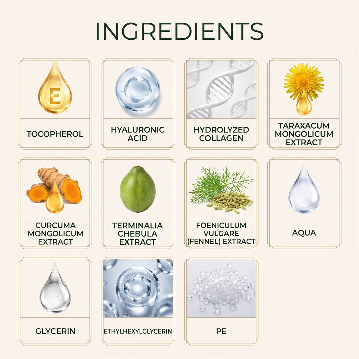 Fotlum Navel Detox Patch ingredient overview