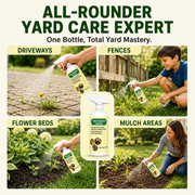 Natural weed and grass killer spray for driveways fences flower beds and mulch areas