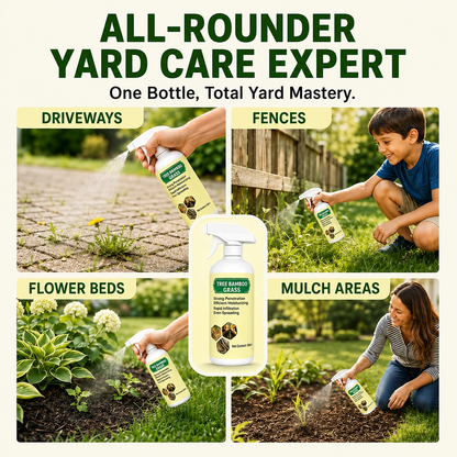 Natural weed and grass killer spray for driveways fences flower beds and mulch areas